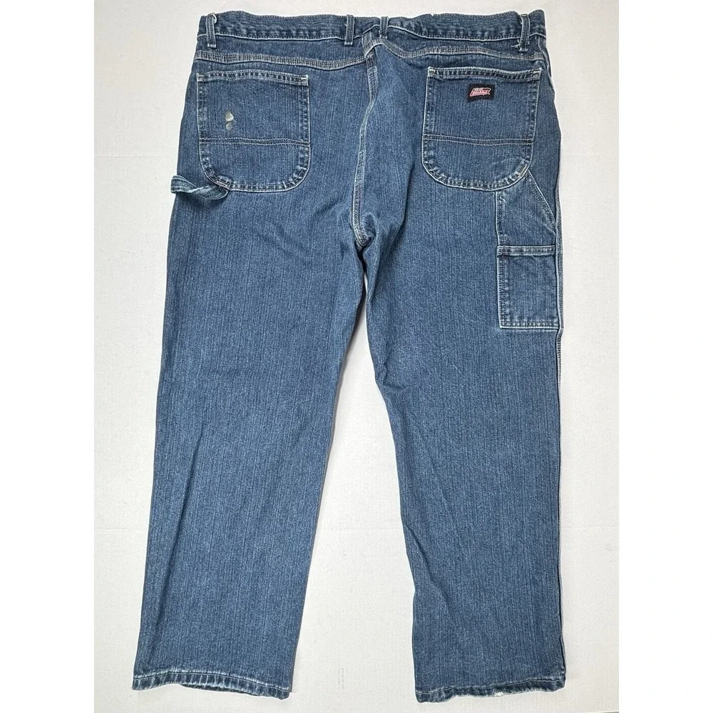 Dickies Men's 44x30 Heavyweight Relaxed Fit Carpenter Workwear Jeans 1993THK GUC